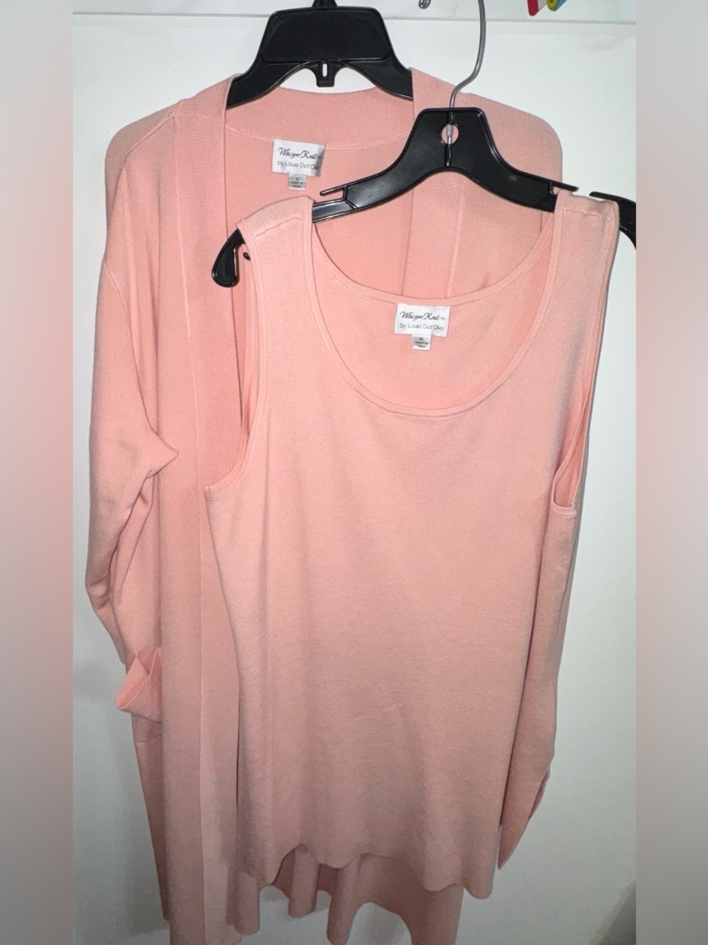 Whisper Knit Peach Sleeveless Tank Top - Lightweight Women's Layering Piece